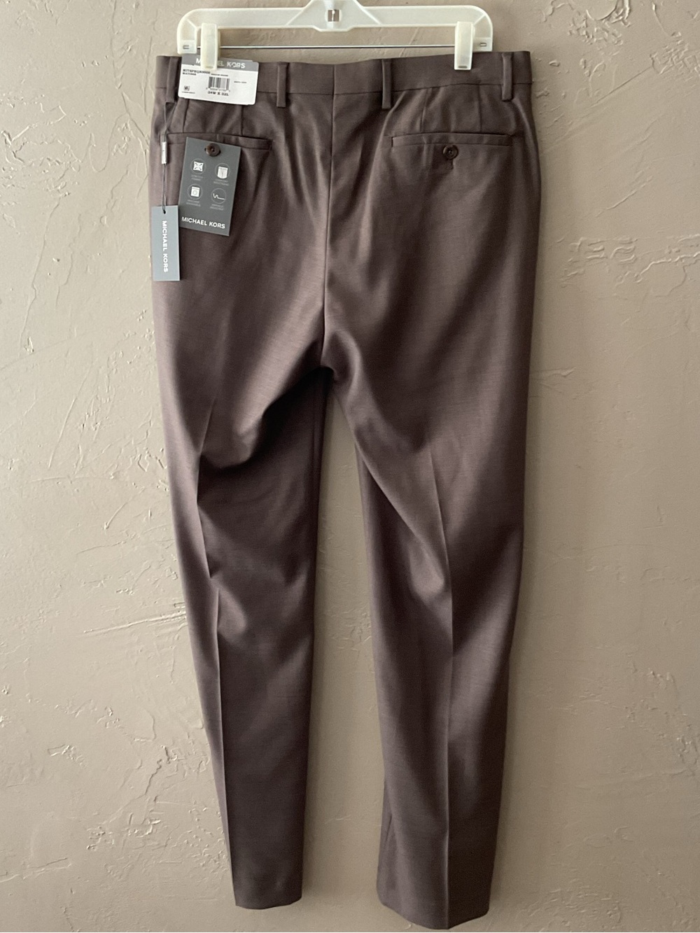 Michael Kors Men's Dark Brown Dress Trousers - Picture 5 of 6